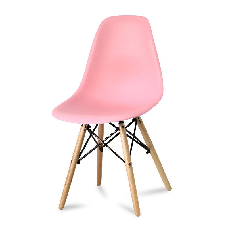 Krzesło nowoczesne w kolorze różowym Currio