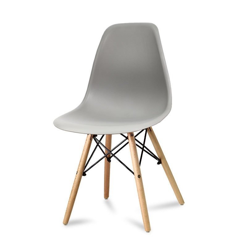 Krzesło nowoczesne w kolorze szarym Currio